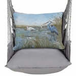 Gray Solid Marshland Trio Hammock Chair Swing Set