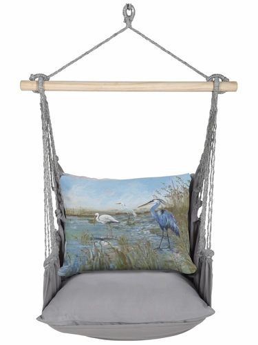 Gray Solid Marshland Trio Hammock Chair Swing Set - Click to enlarge