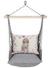 Gray Solid Spaniel on Meadow Hammock Chair Swing Set