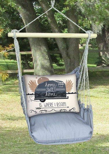 Gray Where I Roam Hammock Chair Swing Set - Click to enlarge