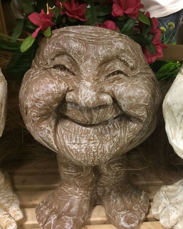 Great Aunt Joy Face Planter - Stone Wash Finish - Click to enlarge