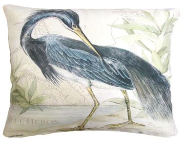 Great Heron II Outdoor Pillow - Click to enlarge