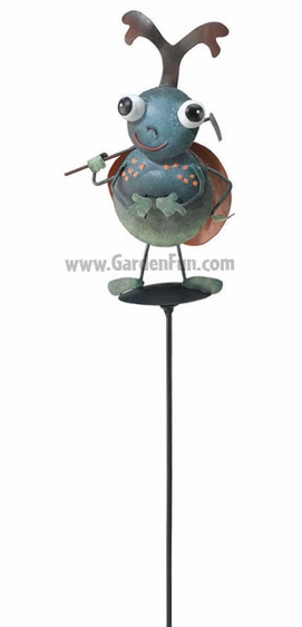 Green Beetle Garden Stake - Click to enlarge