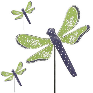 Green Dragonfly Picks (Set of 6) - Click to enlarge