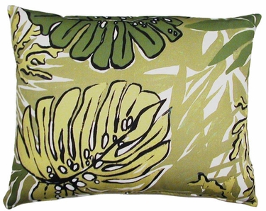 Green Leaves Outdoor Pillow (18