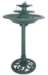 Green Tiered Birdbath Garden Fountain Green Tiered Birdbath Garden Fountain