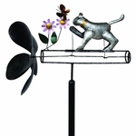 Grey Cat Whirligig Stake Grey Cat Whirligig Stake