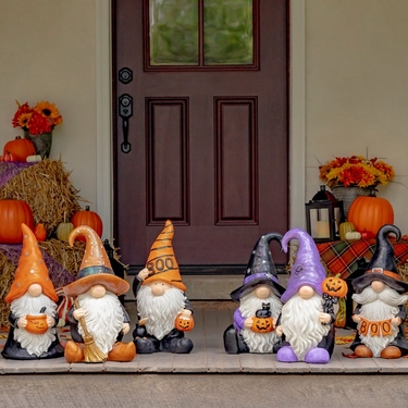Halloween Garden Gnomes (Set of 6) - Click to enlarge