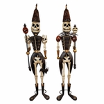 Large Halloween Skeleton Soldiers (Set of 2)