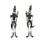 Small Halloween Skeleton Soldiers (Set of 2)