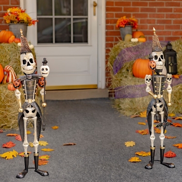 Small Halloween Skeleton Soldiers (Set of 2) - Click to enlarge