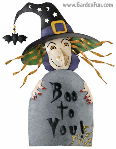 Halloween Witch - Boo To You Decor - Click to enlarge