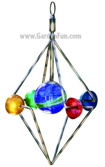 Hanging Diamond Garden Spinner - Click to enlarge