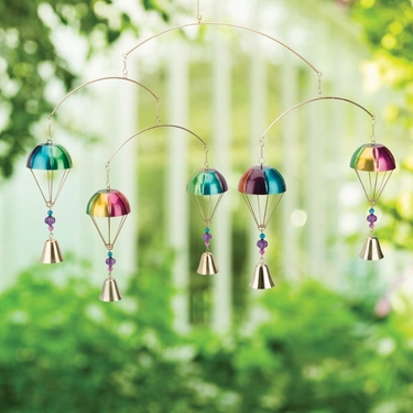 Hanging Metal Parachute Mobile - Click to enlarge