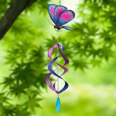 Hanging Pipevine Butterfly Wind Spinner - Click to enlarge