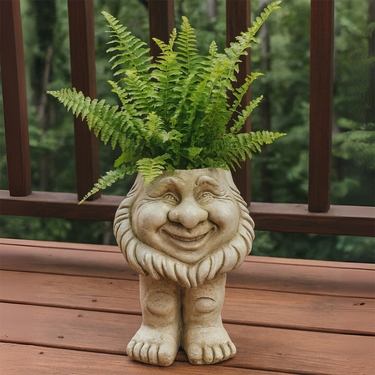Happy Face Gnome Planter (Set of 2) - Click to enlarge