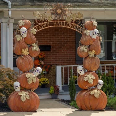 Happy Halloween Iron Arch - Click to enlarge