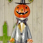 56" Tall Iron Jack-O-Lantern Gentleman 56" Tall Iron Jack-O-Lantern Gentleman