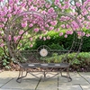 6.9ft. Iron Heart Lover's Bench - Antique Bronze