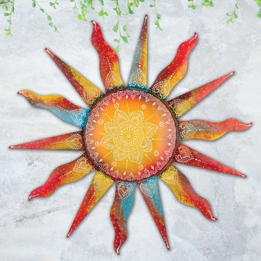 Henna Batik Sun Wall Decor (Set of 2) - Click to enlarge