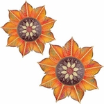 Henna Floral Wall Decor (Set of 2)