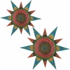Henna Star Sun Wall Decor (Set of 2)