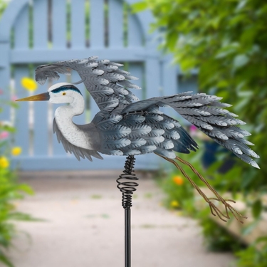Heron Bouncie Garden Stake - Click to enlarge