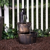 Historic Pump & Barrels Outdoor Fountain