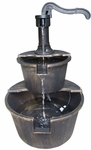 Historic Pump & Barrels Outdoor Fountain