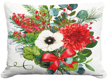 Holiday Wildflowers Outdoor Pillow - Click to enlarge