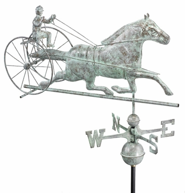 Horse Sulky Weathervane - Click to enlarge