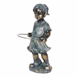 Hula Hooping Girl Statue 