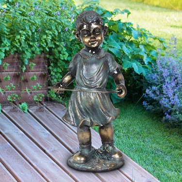 Hula Hooping Girl Statue only $87.99 at Garden Fun