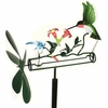 Hummingbird Dragonfly Whirligig Stake
