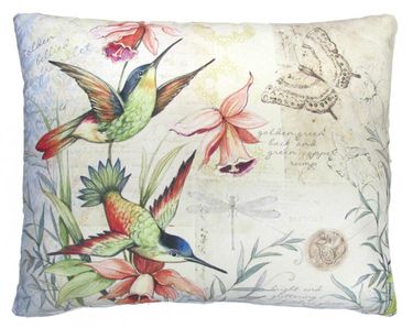 Hummingbird Haven Outdoor Pillow - Click to enlarge