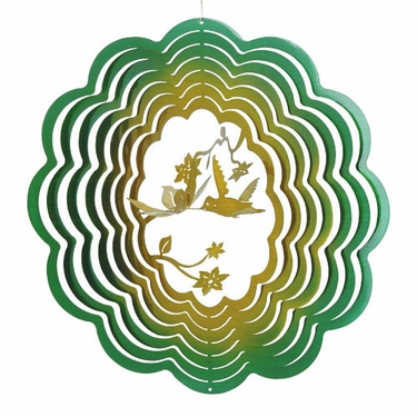 Hummingbird Metal Wind Spinner - Click to enlarge