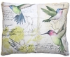 Hummingbird Study Outdoor Pillow