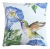 Hummingbird w/Morning Glory 2 Outdoor Pillow