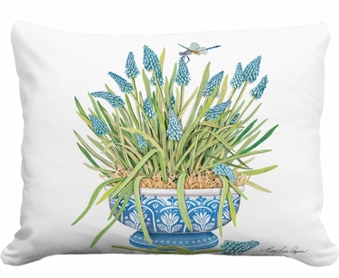 Hyacinth Flowers Outdoor Pillow - Click to enlarge