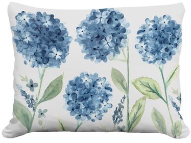 Four Hydrangeas Outdoor Pillow - Click to enlarge