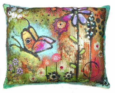 Impressions of Nature: Butterfly Outdoor Pillow - Click to enlarge