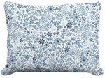 Indigo Flourish Outdoor Pillow