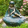 "Iris" Sitting Garden Fairy Statue