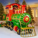 Classic 16 Foot Iron Christmas Train