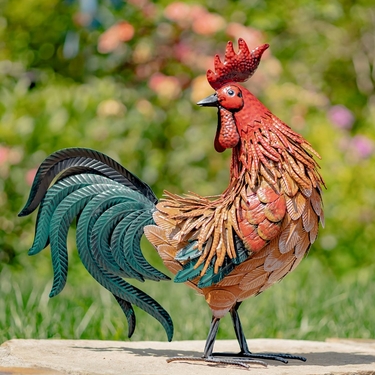 Assorted Iron Roosters (Set of 6) only $579.99 at Garden Fun