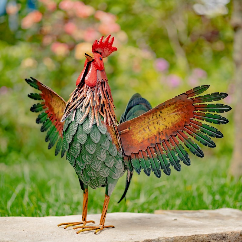 Assorted Iron Roosters (Set of 6) only $579.99 at Garden Fun