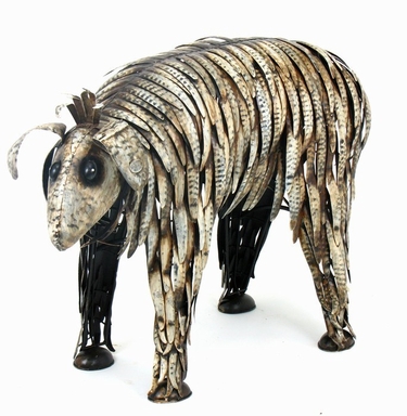 Large Iron Sheep Garden Statue - Click to enlarge