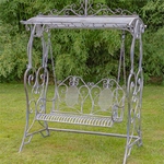 Iron Swing Bench - Blue/Bronze