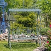 Iron Swing Bench - Verdi Green