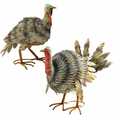 Iron Wild Turkeys (Set of 2) - Click to enlarge
